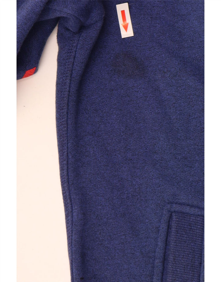 Giacca da tuta grafica da uomo Superdry in cotone blu navy medio