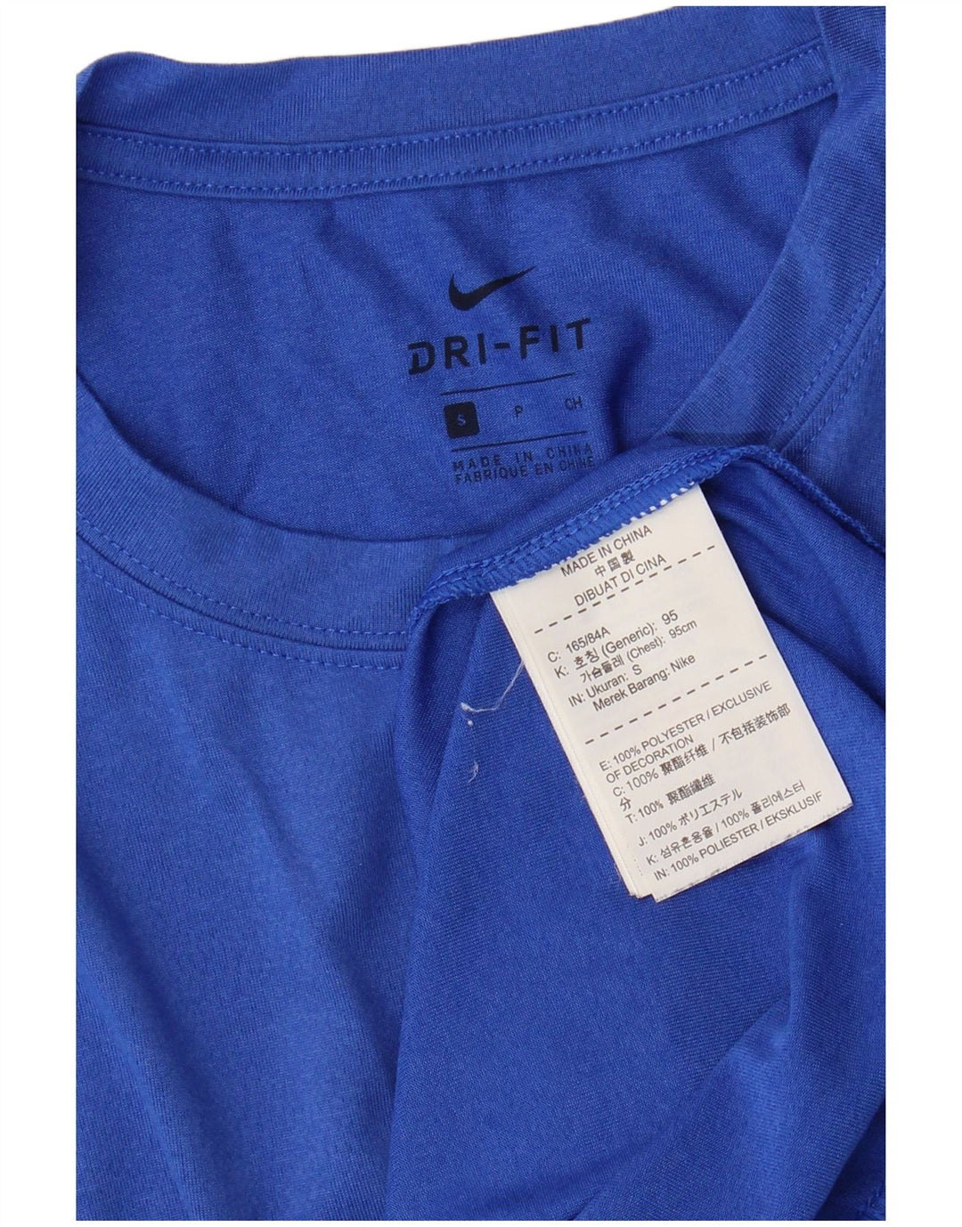 T-shirt Nike Dri Fit da uomo, piccola, in poliestere blu