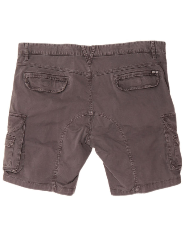 Pantaloncini cargo da uomo Brugi IT 56 3XL W50 Cotone grigio