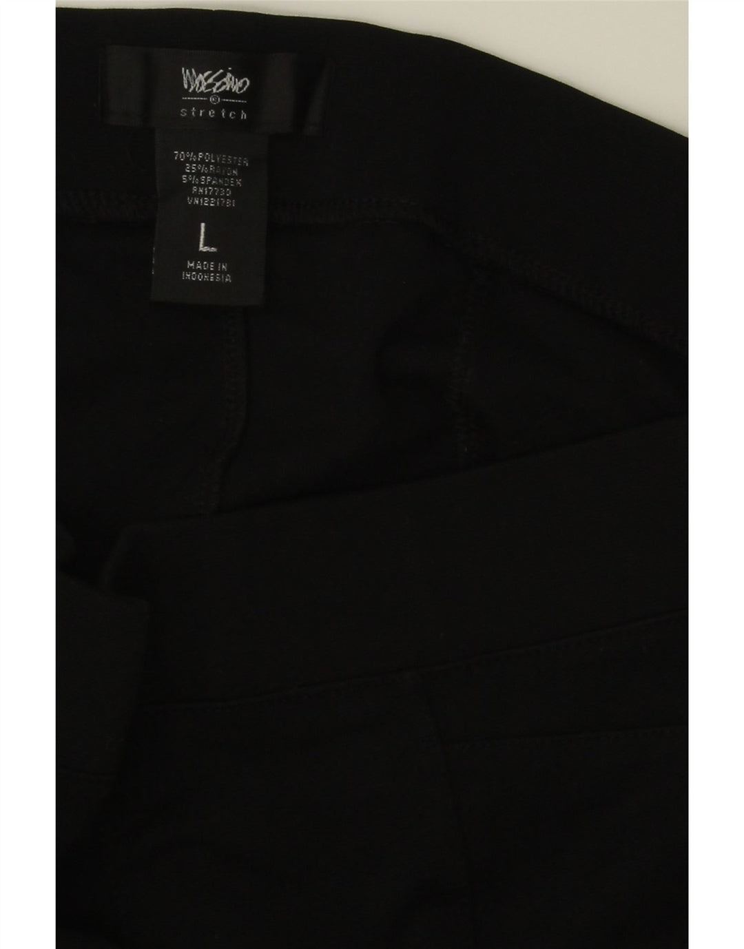 MOSSIMO Womens Slim Casual Trousers Large W34 L28 Black Polyester Vintage Mossimo and Second-Hand Mossimo from Messina Hembry 