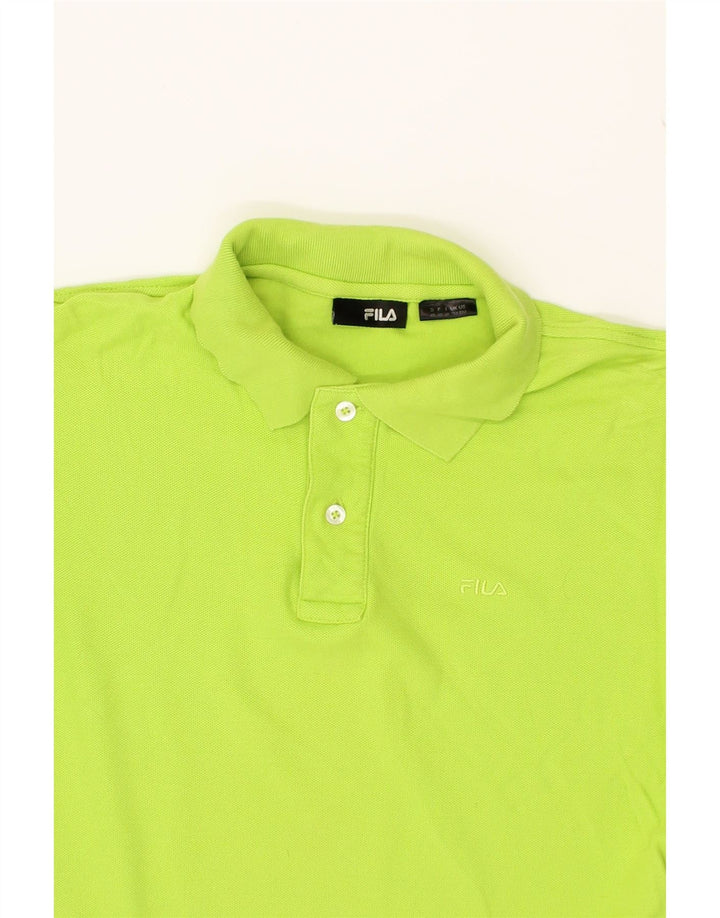 FILA Mens Polo Shirt Small Green Cotton Vintage Fila and Second-Hand Fila from Messina Hembry 