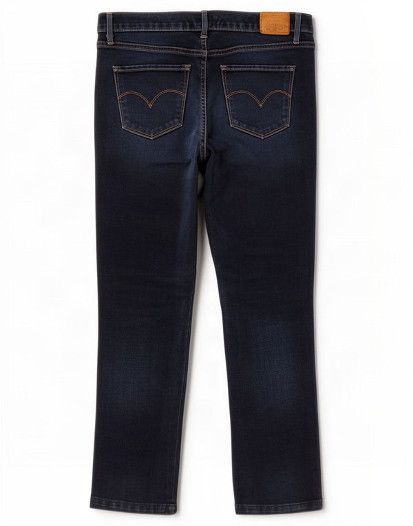 Jeans Levi's da donna slim cropped W31 L26 cotone blu navy
