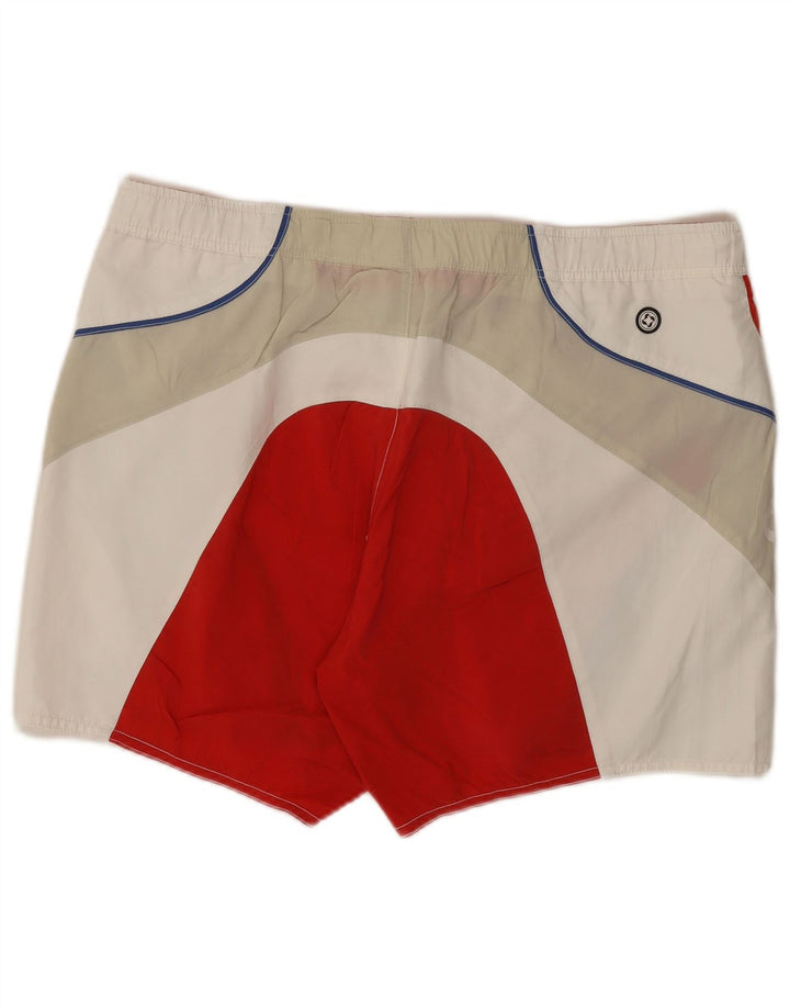 Pantaloncini da bagno grafici da uomo Colmar IT 54 XL Poliestere color block rosso