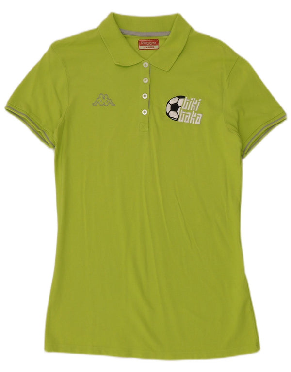 Polo grafica da donna KAPPA UK 20 2XL cotone verde