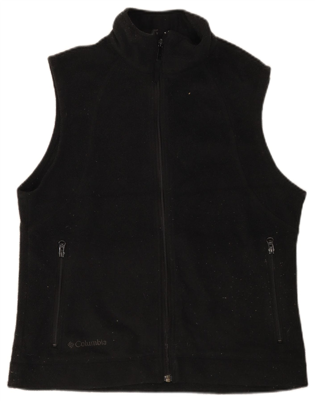 Gilet in pile da donna COLUMBIA UK 14 medio poliestere nero