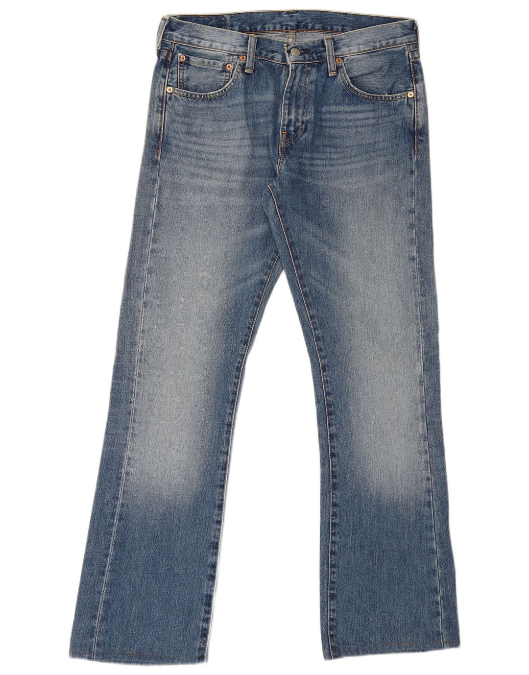 Levi's Uomo 527 Jeans Bootcut W31 L31 Cotone Blu