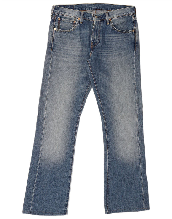 Levi's Uomo 527 Jeans Bootcut W31 L31 Cotone Blu