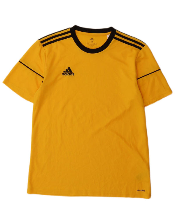 T-shirt Adidas Climalite da uomo Top in poliestere giallo medio