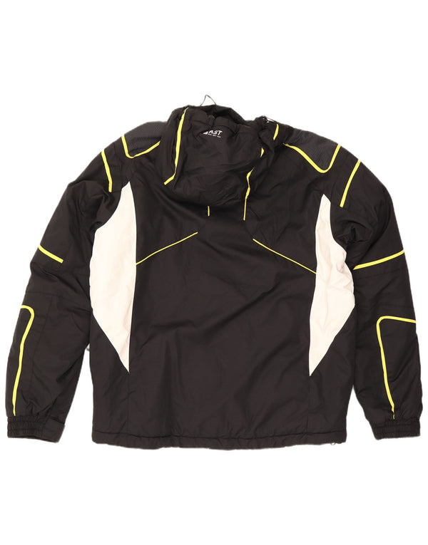 Giacca da sci con cappuccio da uomo AST UK 44 2XL Poliammide color block nero