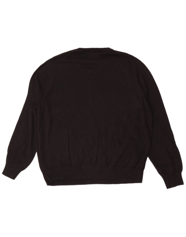 Maglione maglione girocollo da uomo Marks & Spencer 3XL cotone nero