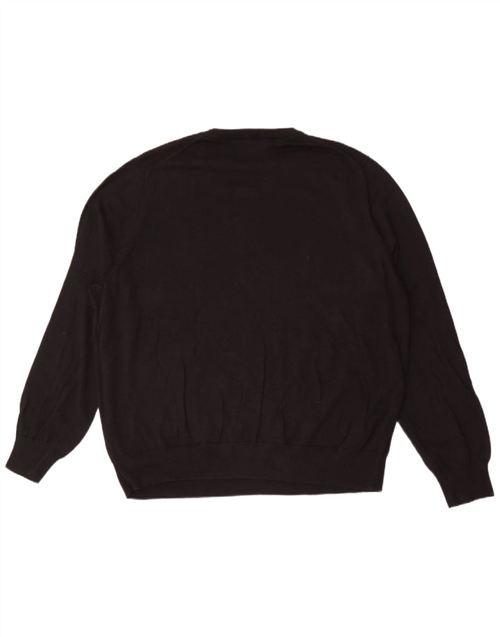 Maglione maglione girocollo da uomo Marks & Spencer 3XL cotone nero