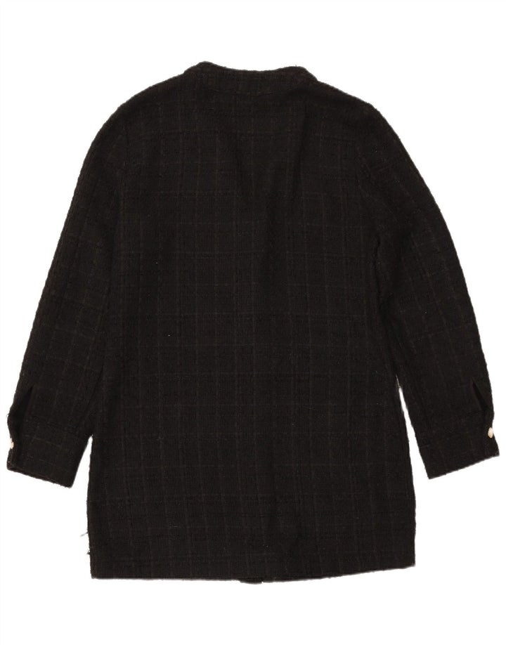 Maglione cardigan lungo da donna Zara UK 14 medio nero