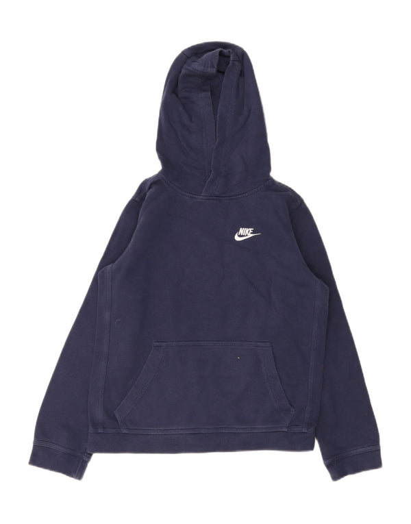 Felpa con cappuccio Nike da ragazzo, 12-13 anni, grande, in cotone blu navy