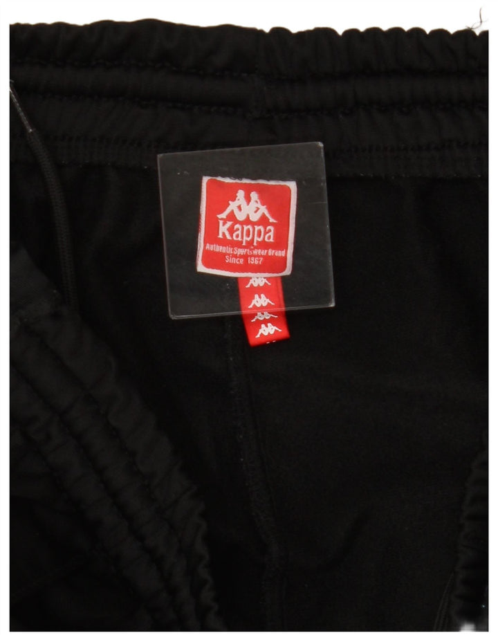 KAPPA Mens Graphic Tracksuit Trousers Medium  Black