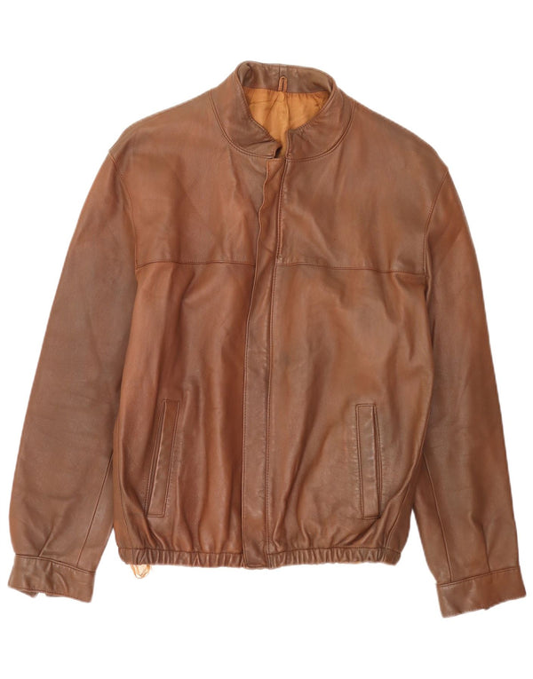 Giubbotto bomber vintage da uomo IT 54 2XL Marrone