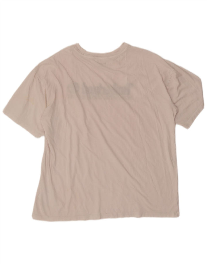 T-shirt grafica da uomo Timberland Top grande in cotone bianco