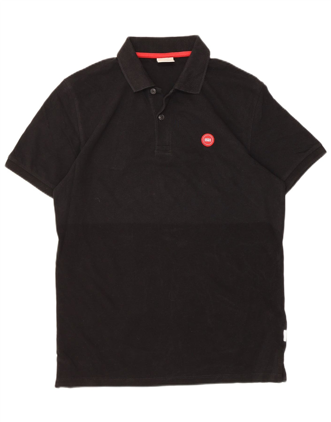 Polo da uomo Jack & Jones piccola in cotone nero