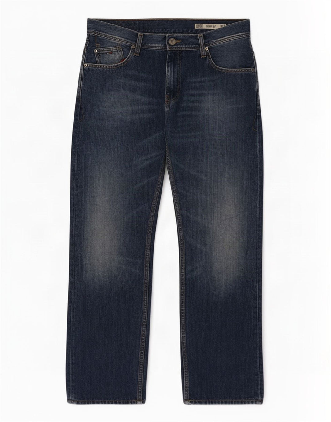 Tommy Hilfiger Uomo Ryder Zip Regular Jeans dritti W36 L32 Blu