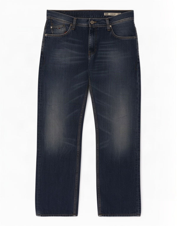 Tommy Hilfiger Uomo Ryder Zip Regular Jeans dritti W36 L32 Blu