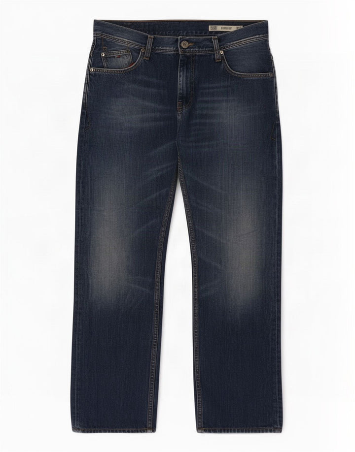 Tommy Hilfiger Uomo Ryder Zip Regular Jeans dritti W36 L32 Blu