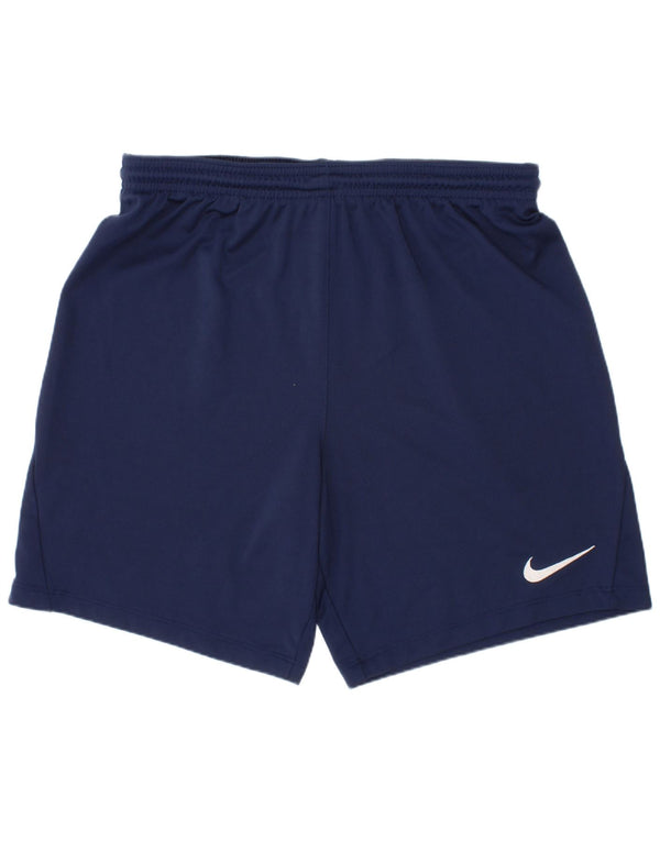 Pantaloncini sportivi Nike da ragazzo Dri Fit 13-14 anni XL blu navy poliestere