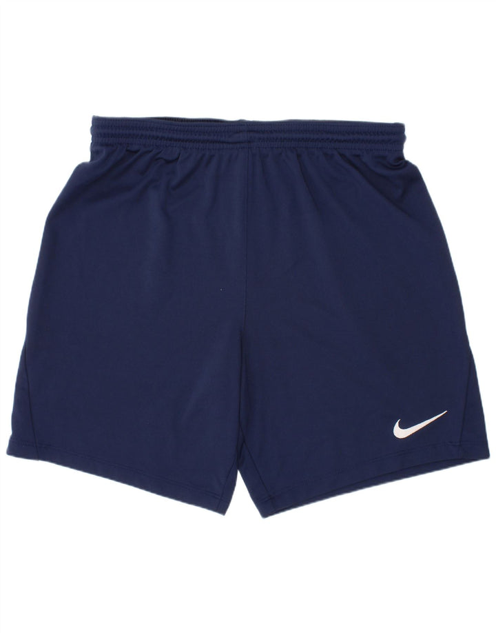 Pantaloncini sportivi Nike da ragazzo Dri Fit 13-14 anni XL blu navy poliestere
