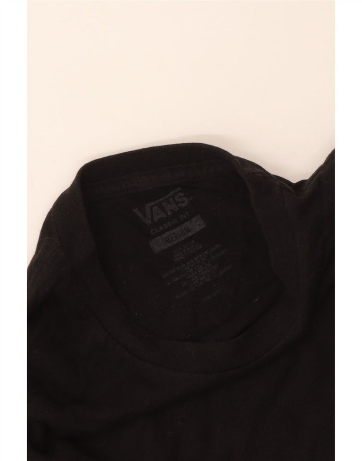 T-shirt grafica da uomo con vestibilità classica Vans, cotone medio nero