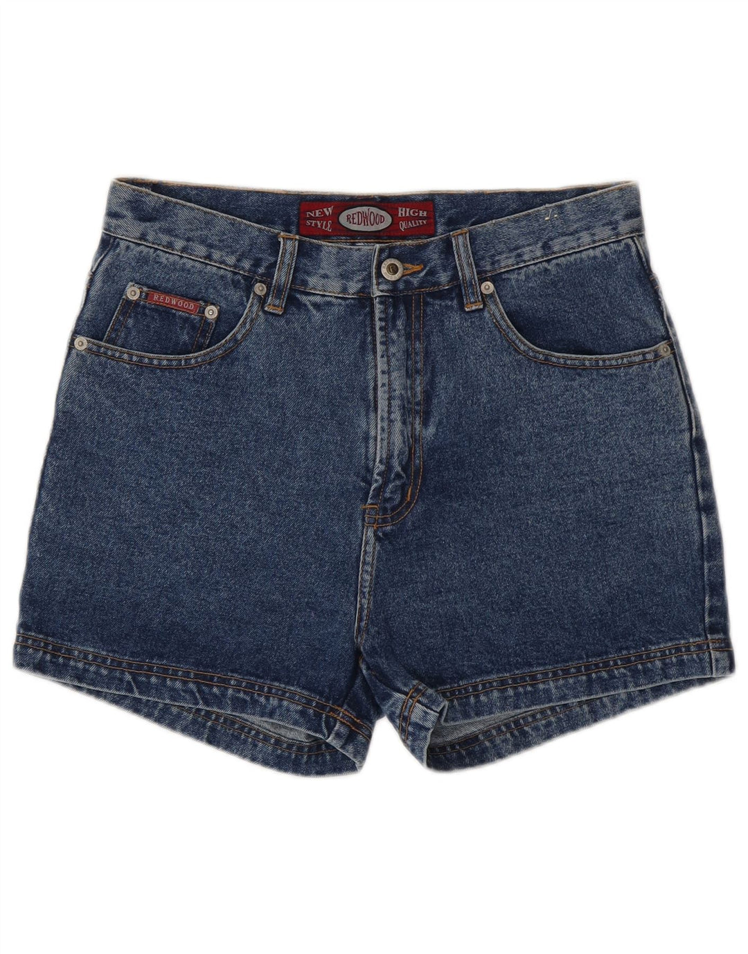 Pantaloncini di jeans da donna REDWOOD W32 grande cotone blu