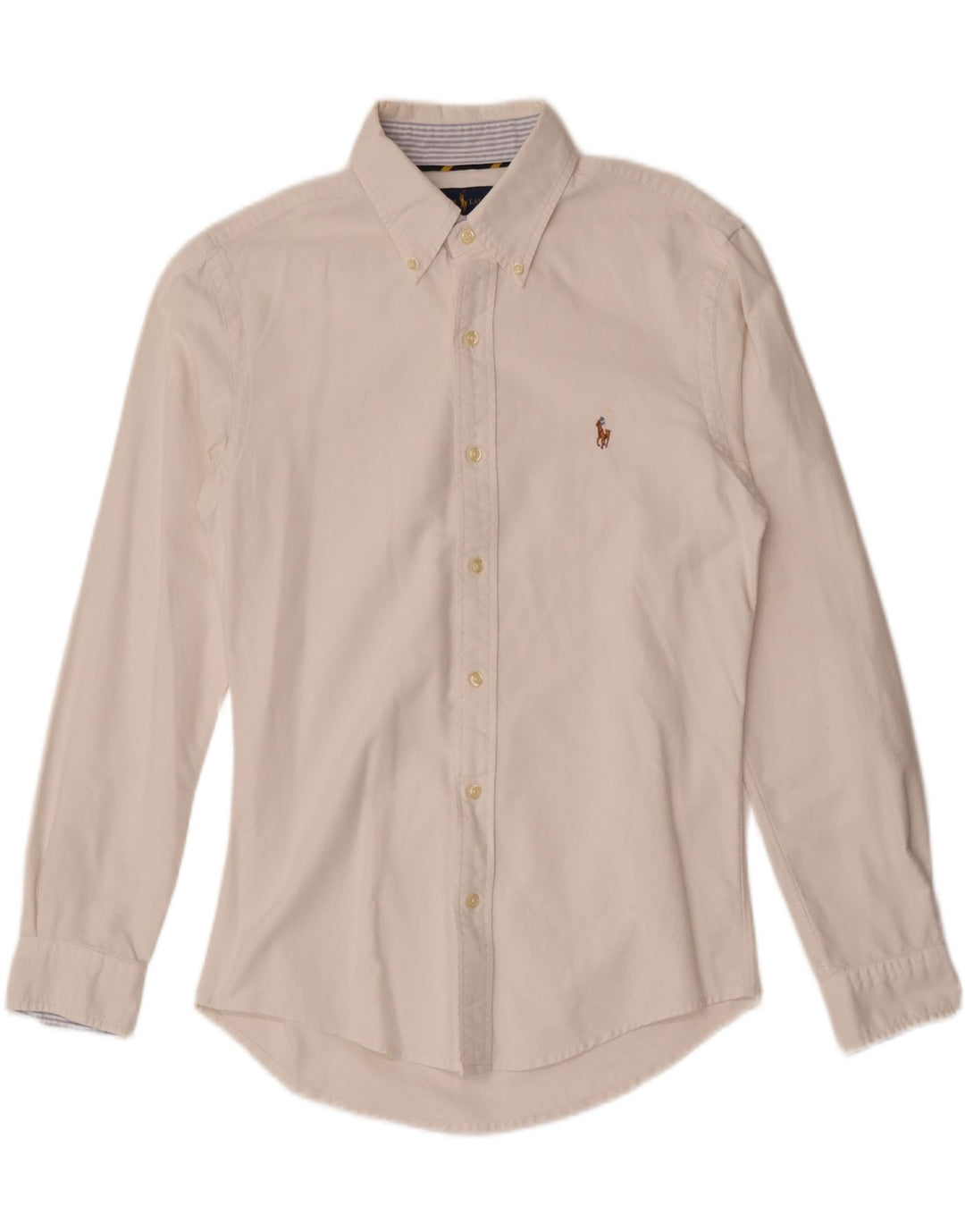 Camicia slim fit da uomo Ralph Lauren bianca media