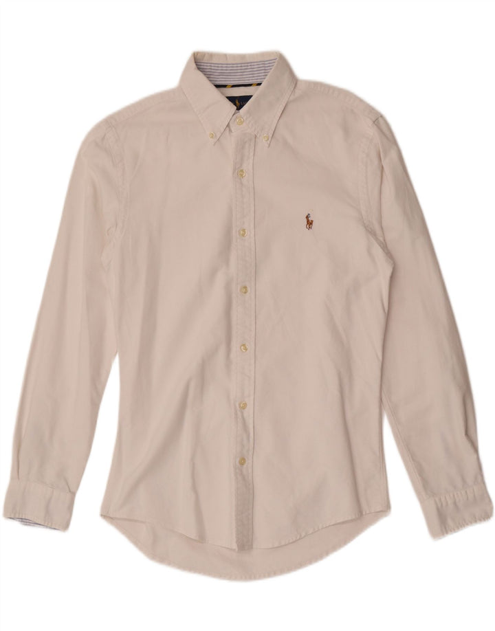 Camicia slim fit da uomo Ralph Lauren bianca media