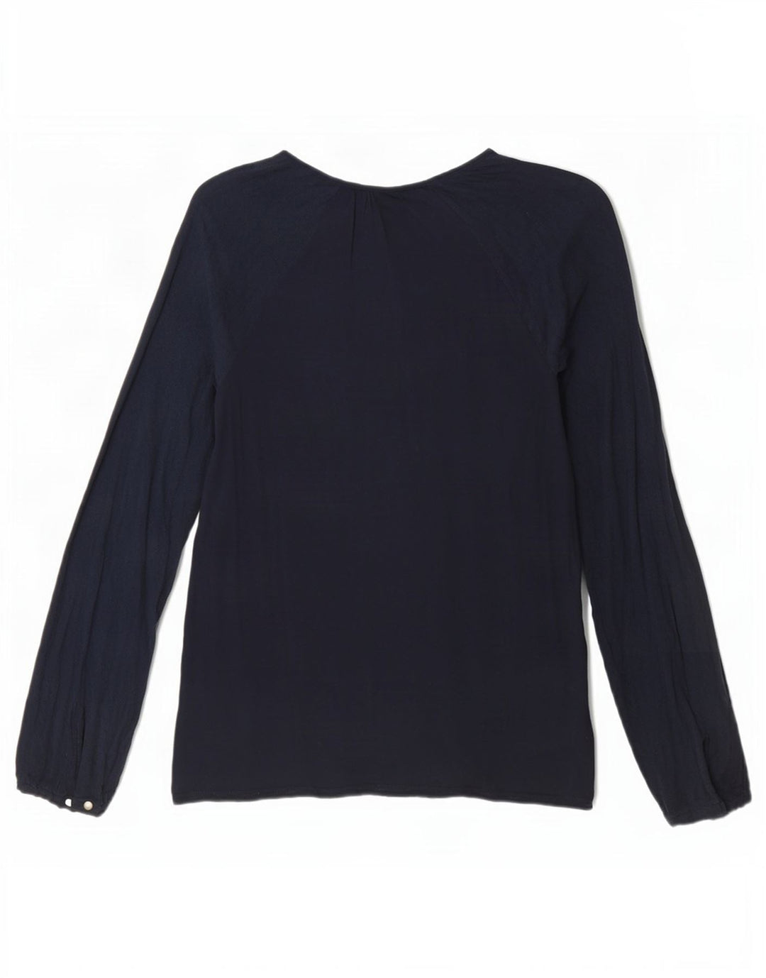 Top da donna Tommy Hilfiger manica lunga US 6 medio blu navy viscosa