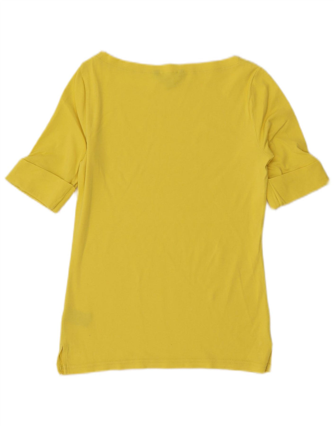 Camicetta da donna Ralph Lauren Top UK 12 cotone giallo medio