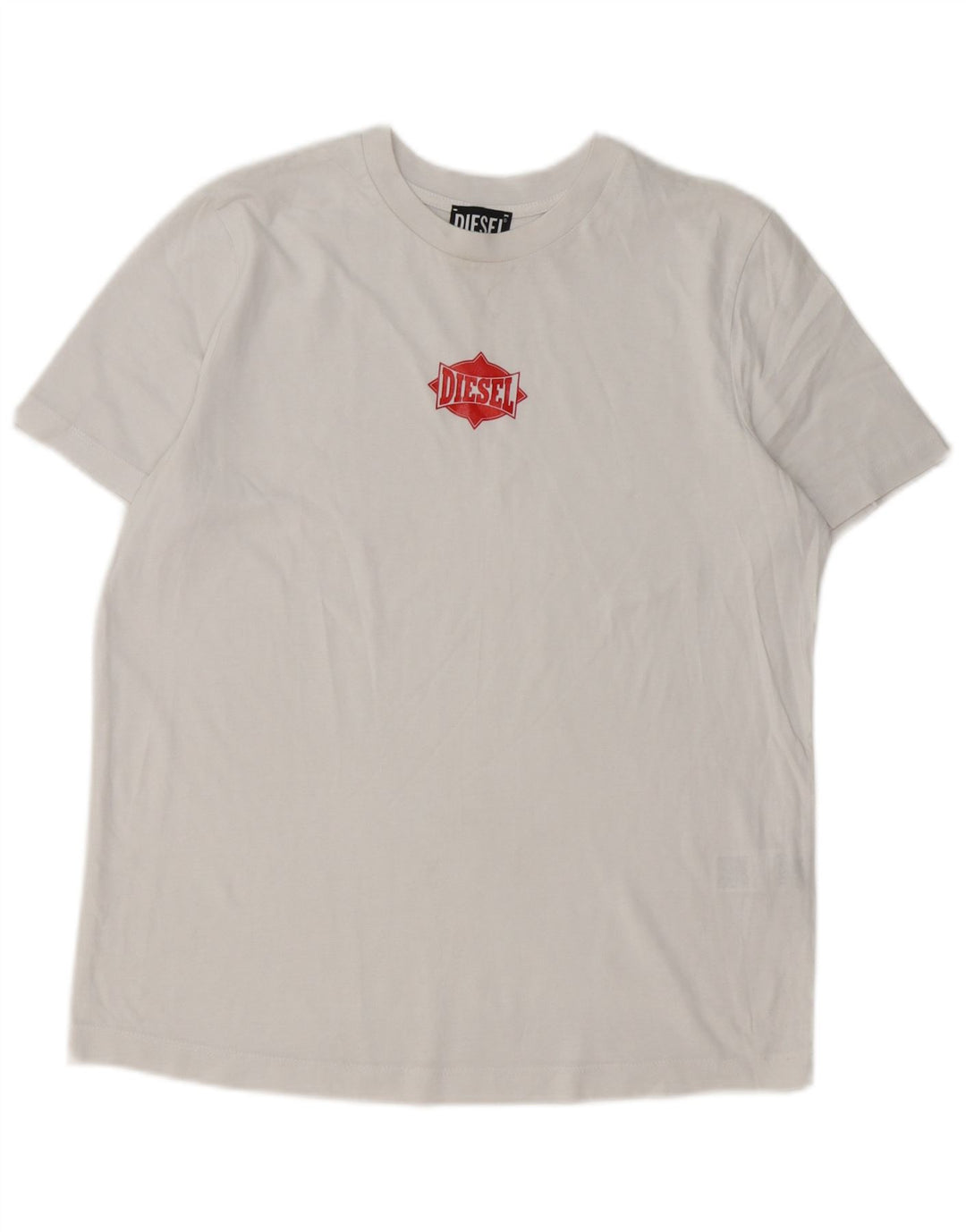 Diesel T-shirt grafica per ragazzi Top 13-14 anni Large bianca