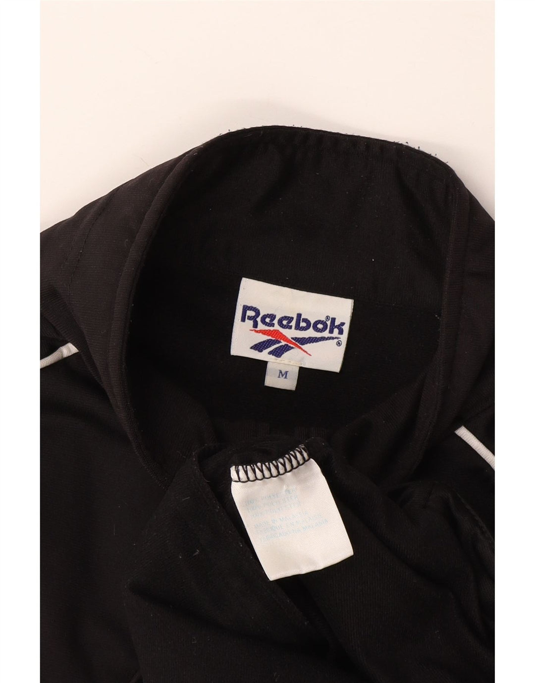 Giacca Reebok da uomo con grafica a maniche corte, giacca media nera