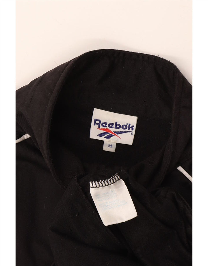 Giacca Reebok da uomo con grafica a maniche corte, giacca media nera