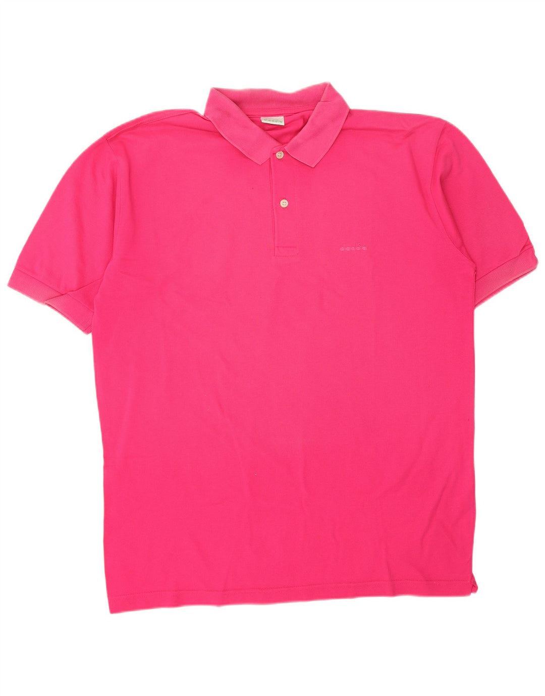Polo DIADORA Uomo Large Rosa Cotone