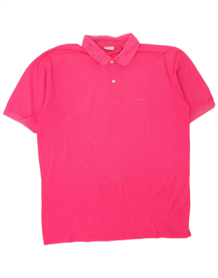 Polo DIADORA Uomo Large Rosa Cotone