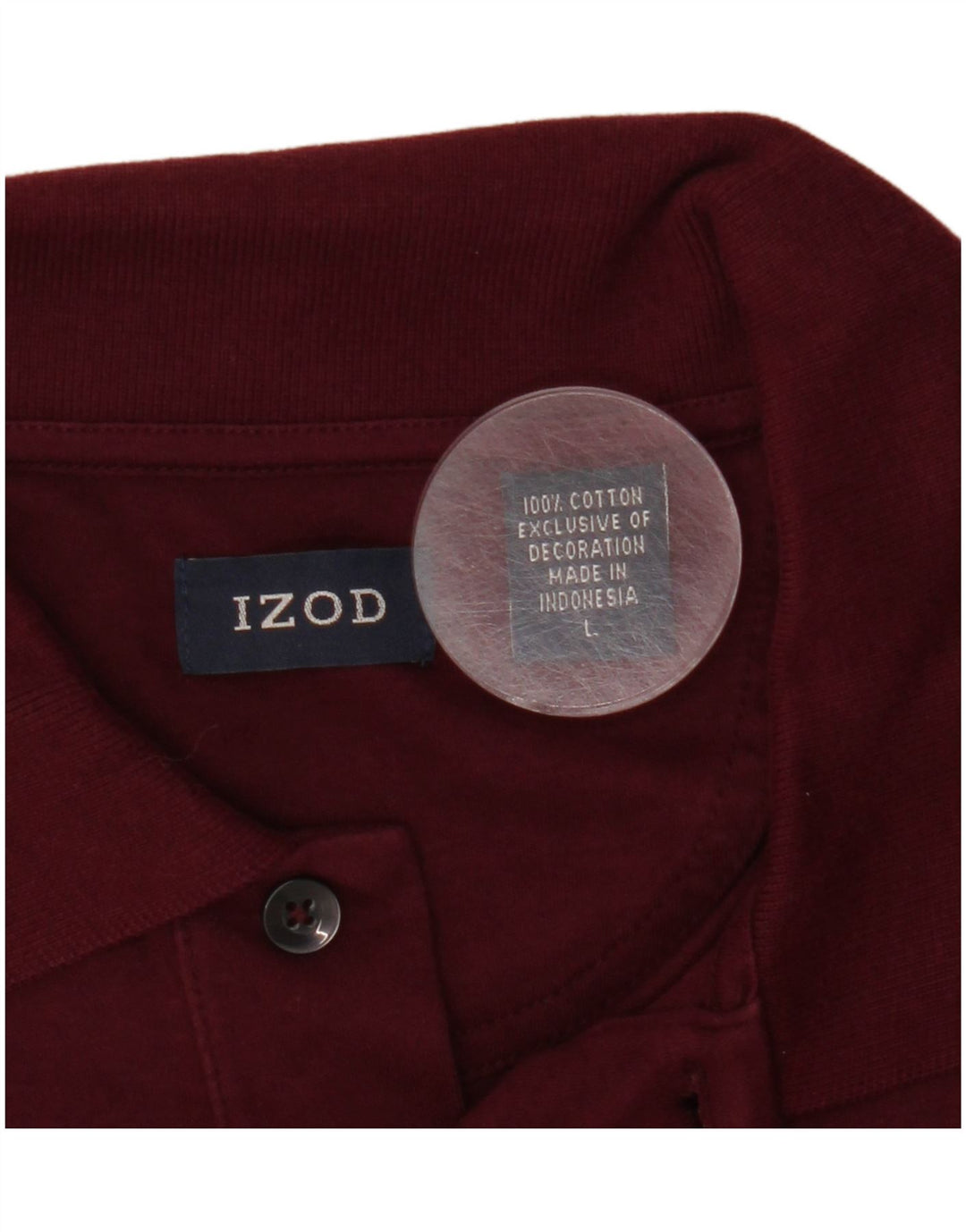 Polo da uomo Izod grande in cotone bordeaux