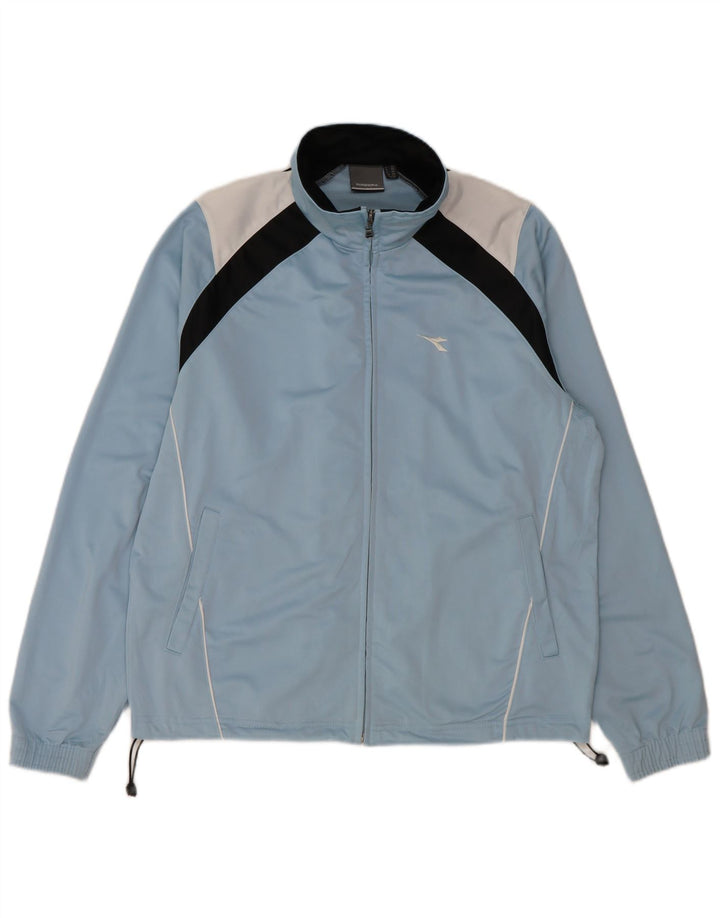 DIADORA Giacca da tuta da uomo UK 38 Poliestere color block blu medio