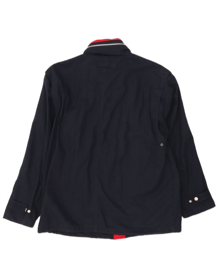 Giacca da uomo con cappuccio OXER UK 40 Large in cotone blu navy