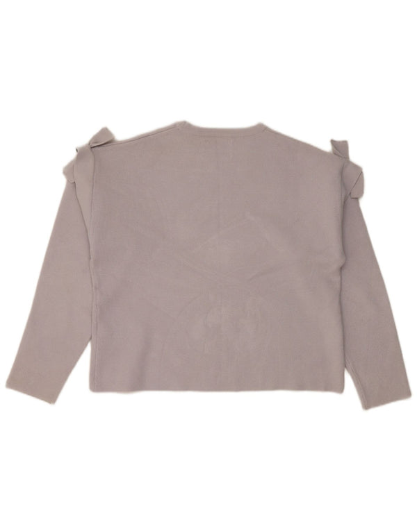 Maglione Girocollo Bambina Zara 13-14 Anni Viscosa Grigia