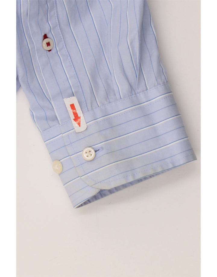 Camicia da uomo Regular Fit Tommy Hilfiger Large Blu Gessato Cotone