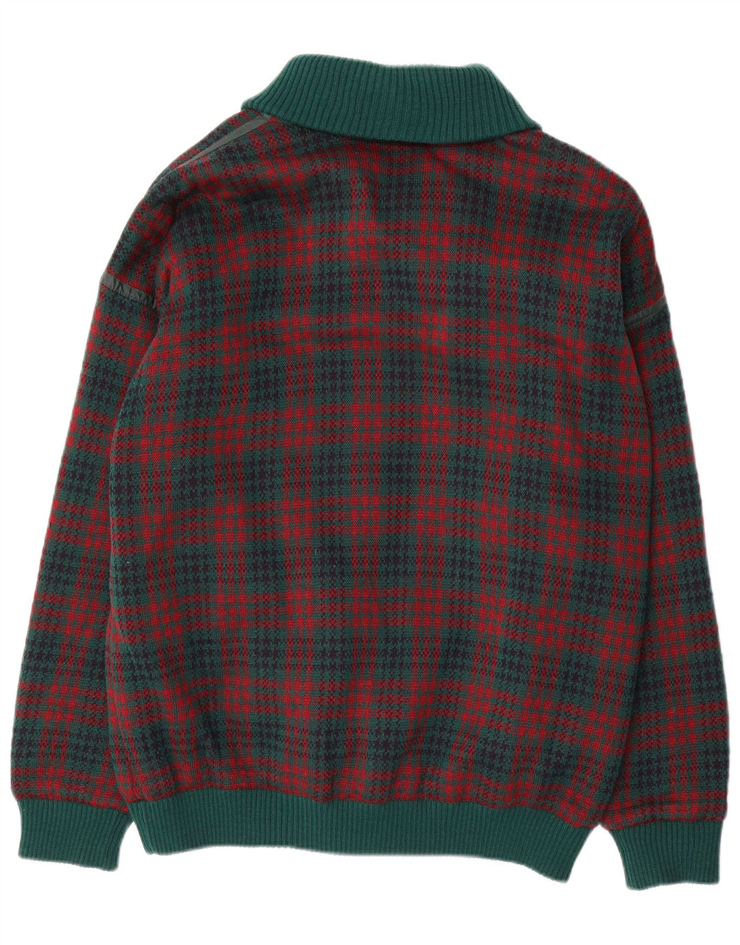 Maglione cardigan da uomo NAVIGARE XL verde a quadri