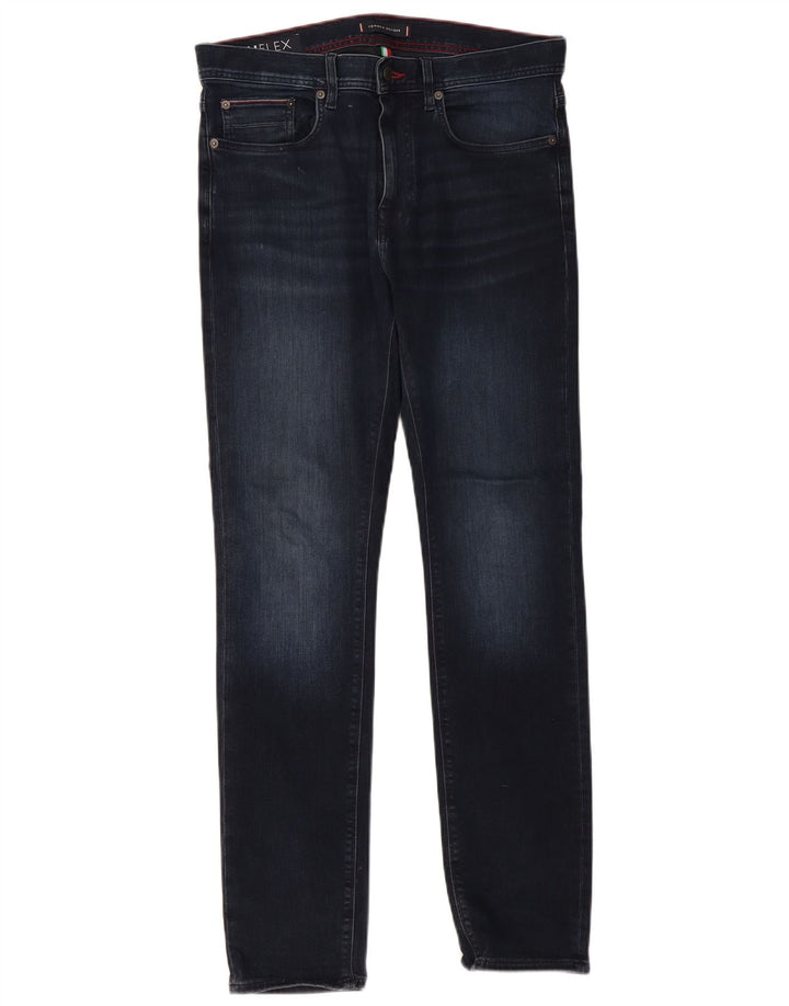 Tommy Hilfiger Uomo Bleecker Slim Jeans W32 L32 Blu Navy Cotone