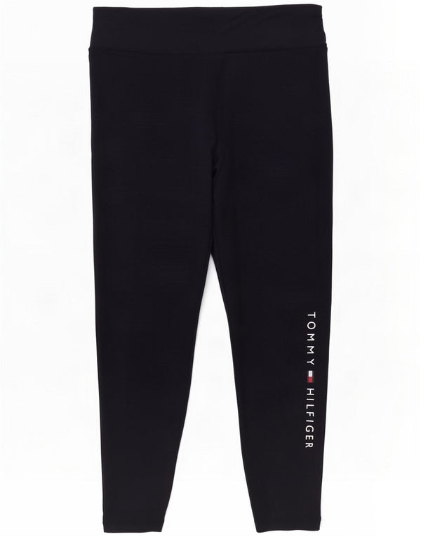 Tommy Hilfiger Leggings grafici da donna UK 18 XL Navy Blue Cotton