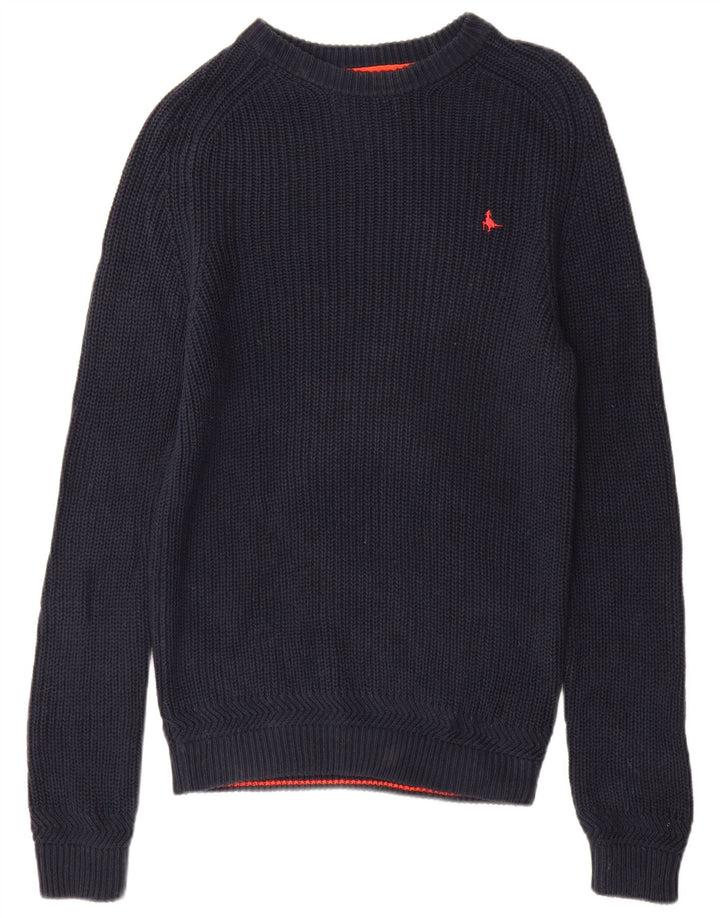 Maglione da uomo con scollo a barca Jack Wills piccolo in cotone blu navy