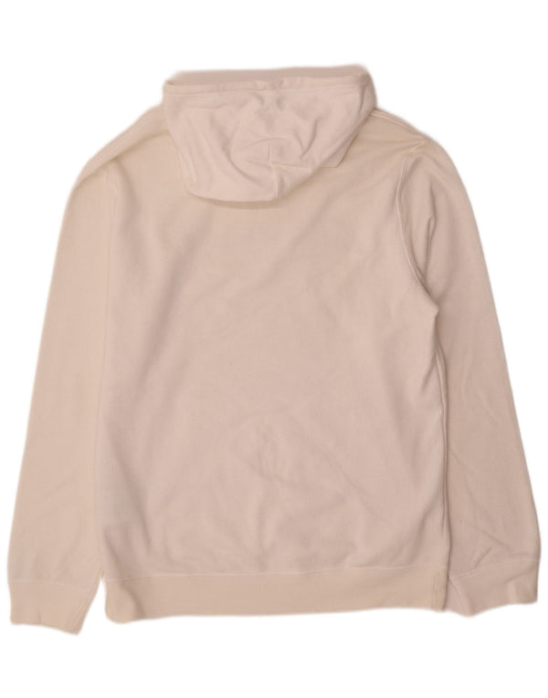 Felpa con cappuccio grafica da uomo Champion XL in cotone bianco