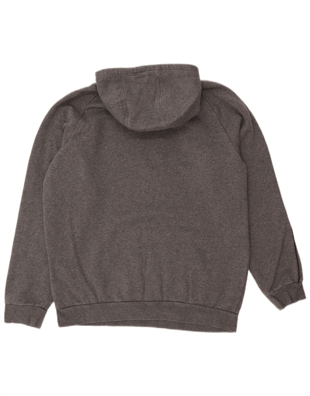 Maglione con cappuccio da uomo ADIDAS grande in cotone grigio