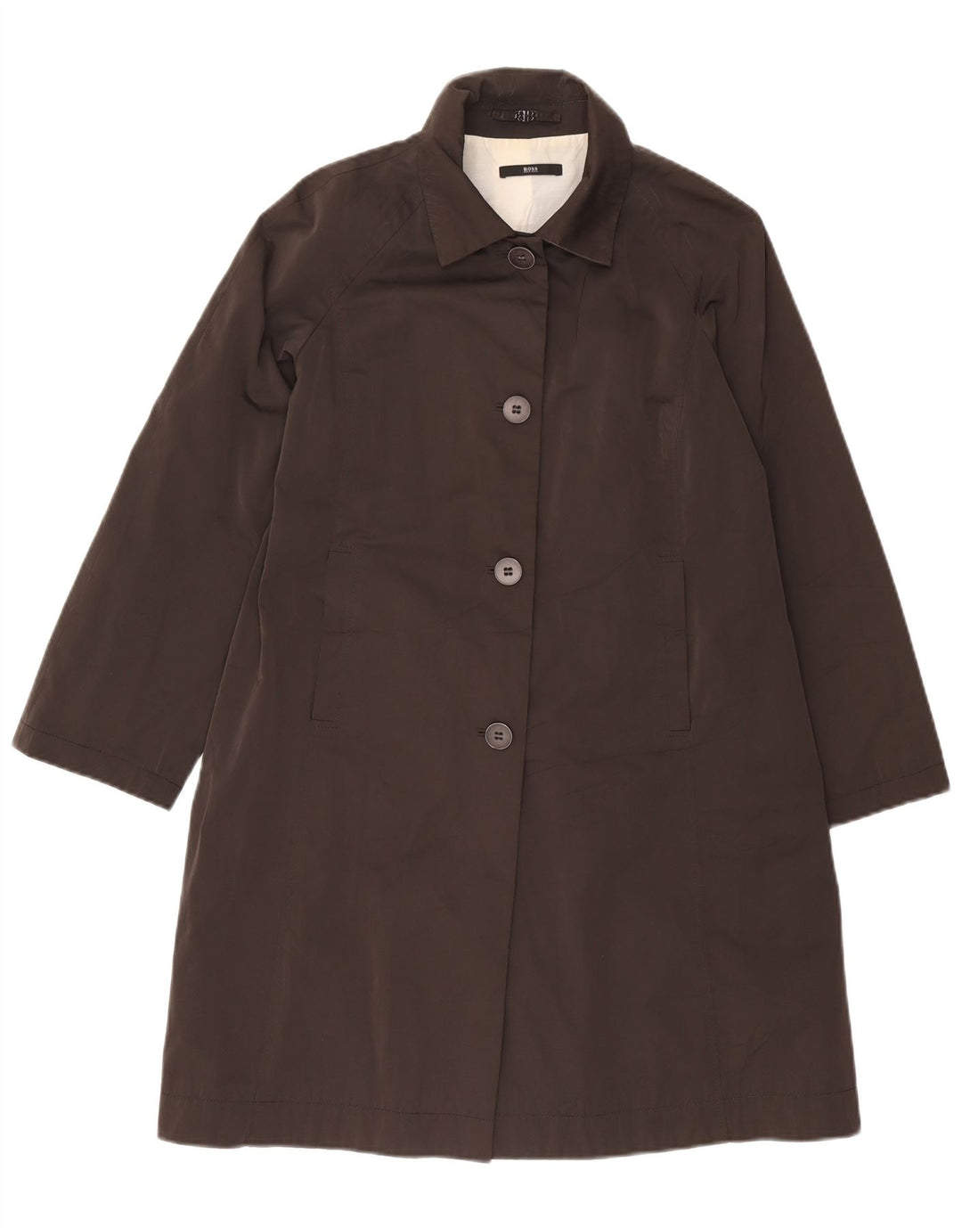 Trench da donna Hugo Boss UK 14 Poliestere grigio medio