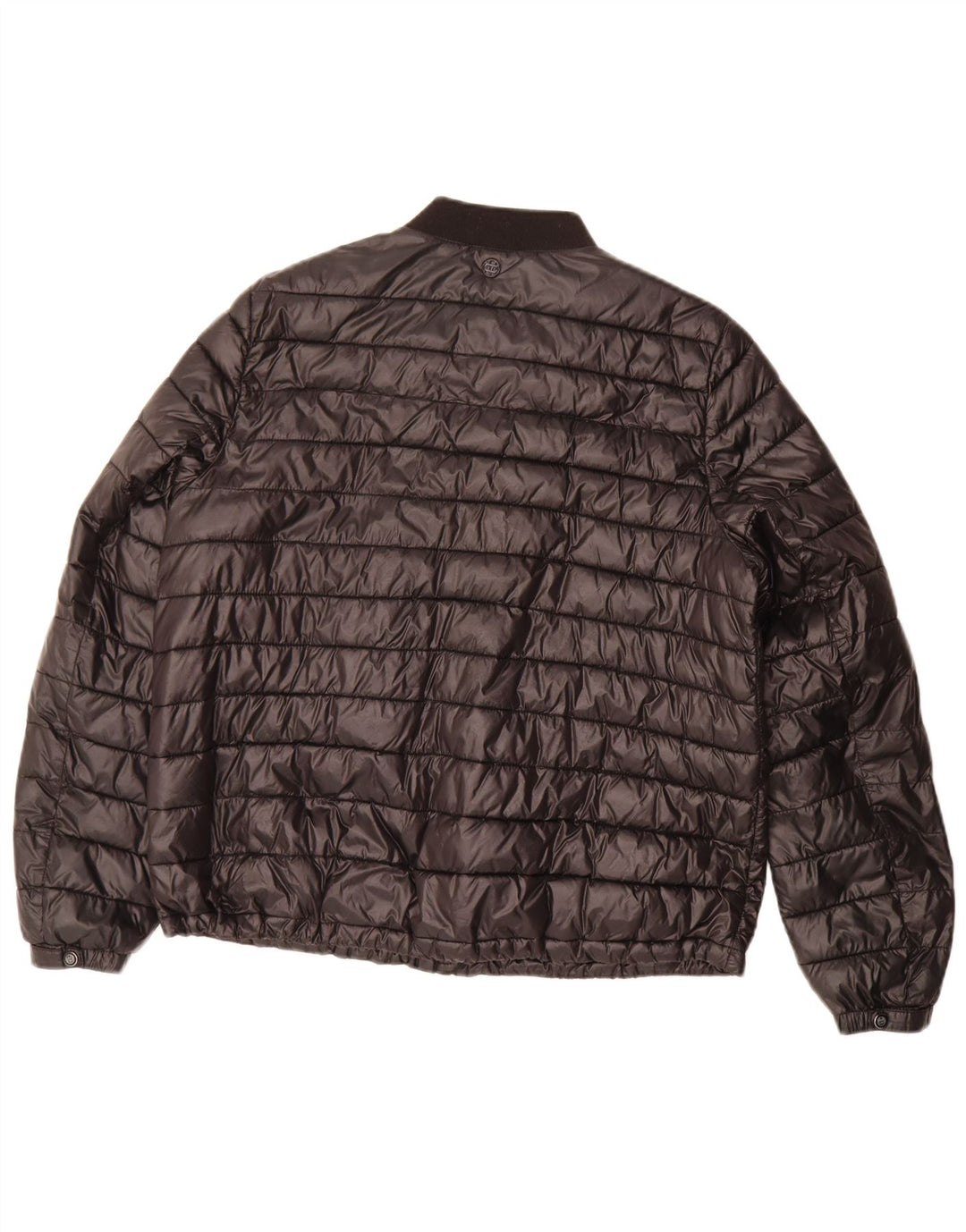 Giacca imbottita da donna Massimo Dutti UK 16 grande poliestere nero